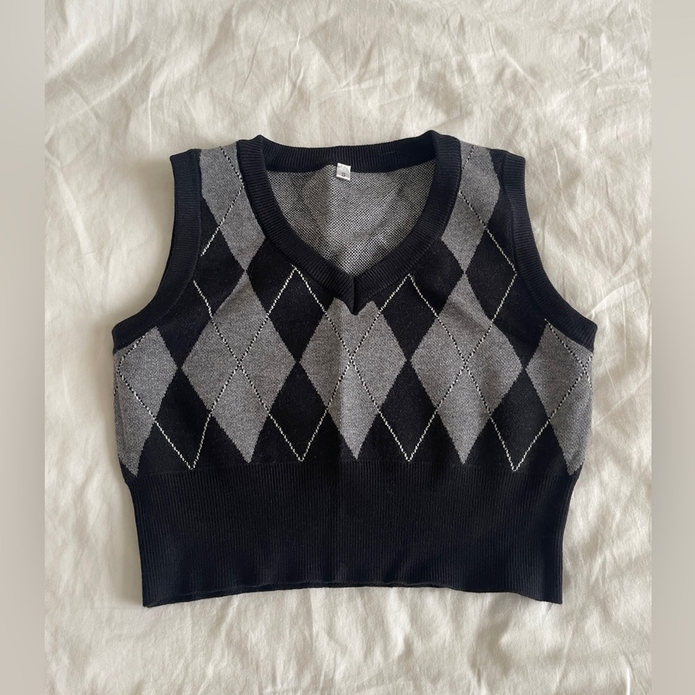 Argyle vest